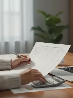 Person reviewing health savings account documents for 2026