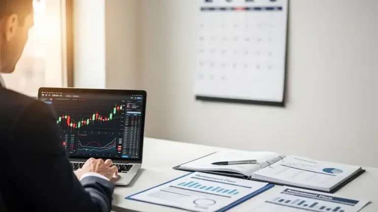 Financial professional reviewing 401(k) plan details for 2026 contribution limits.
