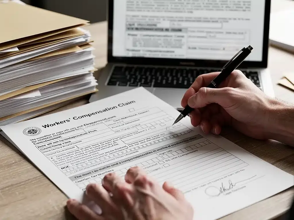 Detailed legal documentation for workers' compensation claims.