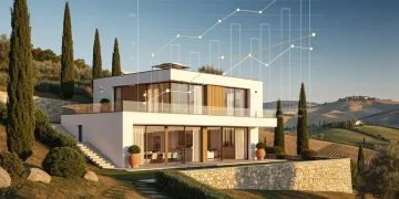 Modern Italian villa symbolizing wealth structuring under Italy's Lump-Sum Tax Regime.