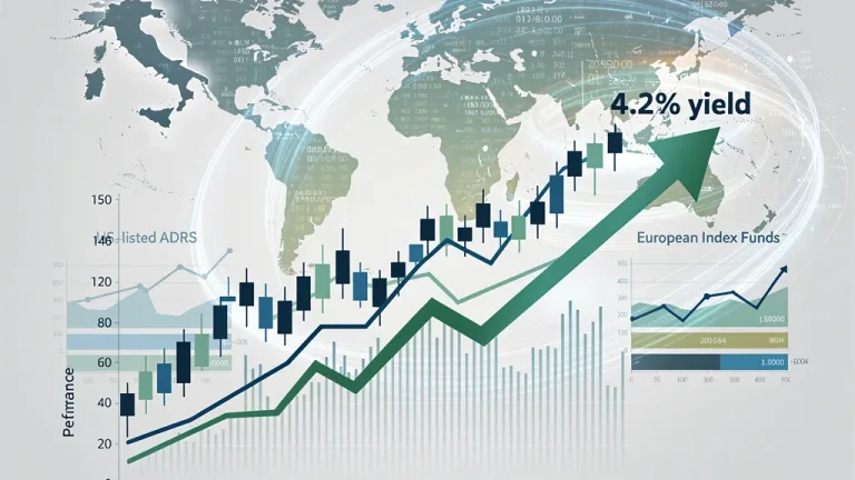 FTSE MIB index performance chart with ADR and European fund comparisons for US investors.