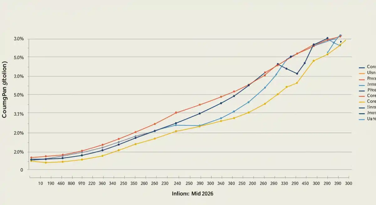 Projected inflation rate decrease chart for 2026